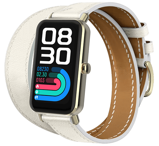 X-View | Mallas doble ecocuero 16mm - Quantum Smart Watch